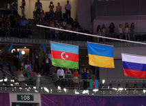 Azərbaycan gimnastı Oleq Stepko Avropa Oyunlarında gümüş medal qazanıb. Bakı, Azərbaycan, 18 iyun 2015. Bakı, Azərbaycan, 18 iyun 2015